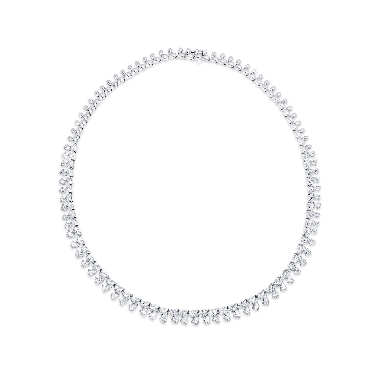 High Jewellery Signature Anniversary White Gold and Diamond Necklace